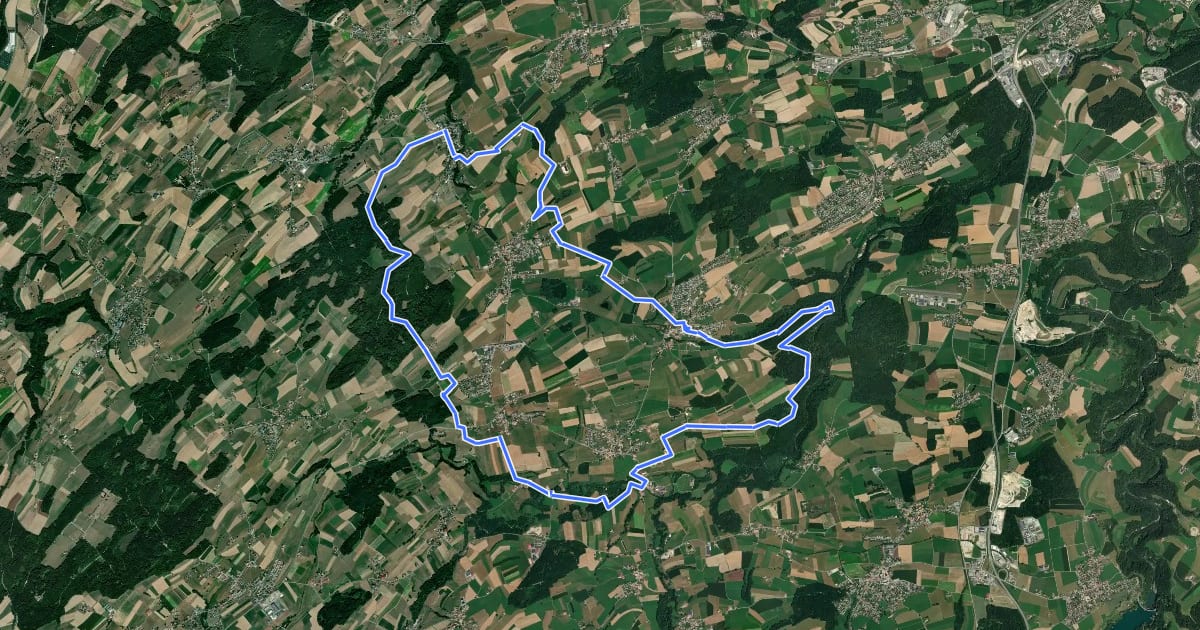 Маршрут Réseau équestre EQUIVIA: Parcours des 2 réseaux на спутниковом снимке