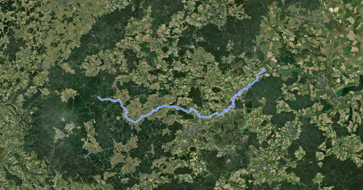 Маршрут Röslauweg на спутниковом снимке