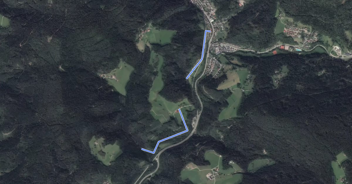 Маршрут Rötenbach Hinterer Weg - Wanderparkplatz Rinkenbach на спутниковом снимке