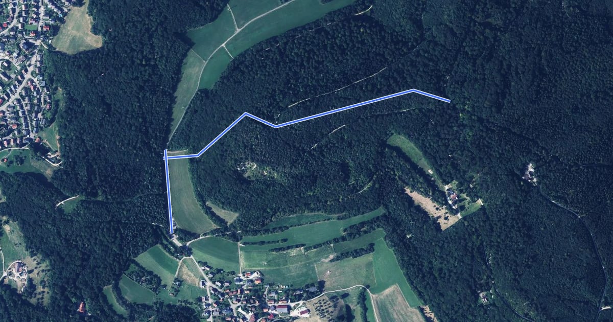 Маршрут Röthardt - Braunenberg на спутниковом снимке