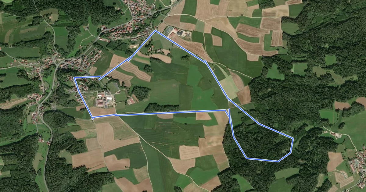 Маршрут Räuberhöhle Hohlloch на спутниковом снимке