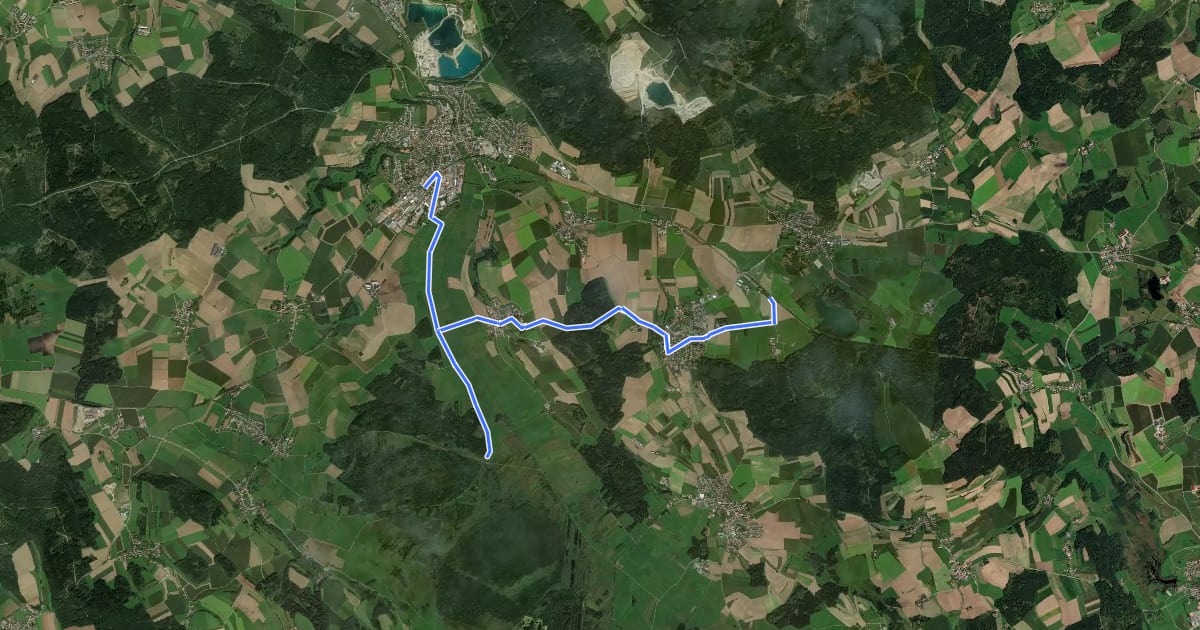 Маршрут Räuberweg на спутниковом снимке