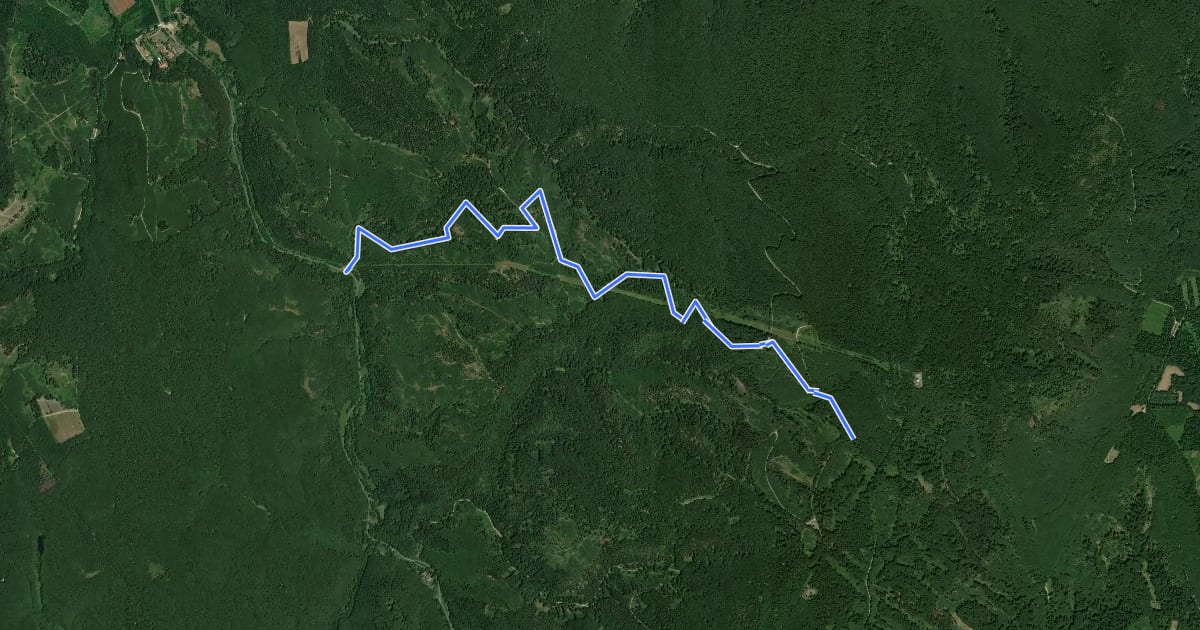 Маршрут Rézbükki út MTB на спутниковом снимке