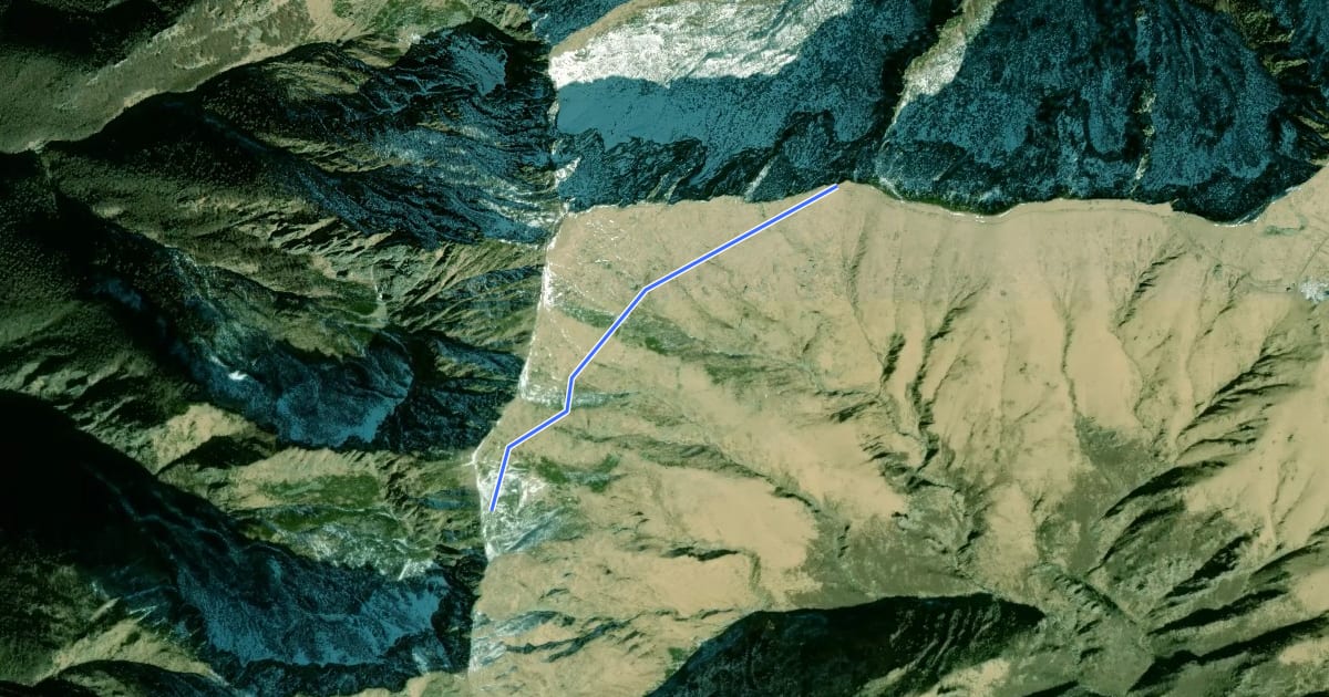 Маршрут R03b Piè di Zeda - Costa Monte Zeda (bivio R03) на спутниковом снимке