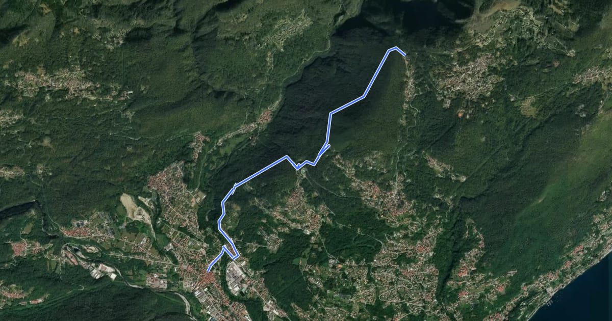 Маршрут R06 Trobaso - Pian Nava на спутниковом снимке