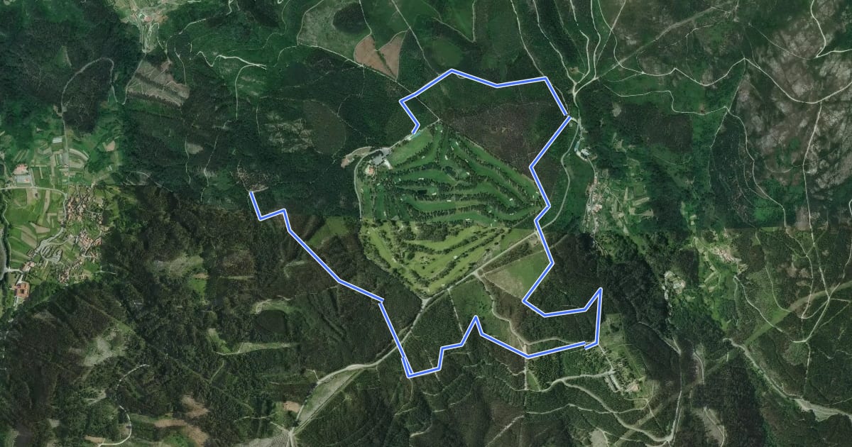 Маршрут R1 - Circuíto do Monte da Escusa на спутниковом снимке