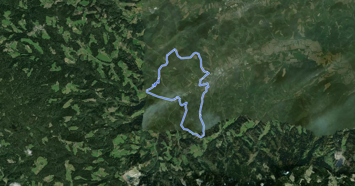 Маршрут R1 Eibiswalder Rundweg на спутниковом снимке