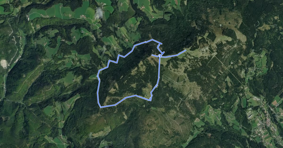 Маршрут R15 Niederschöcklweg на спутниковом снимке