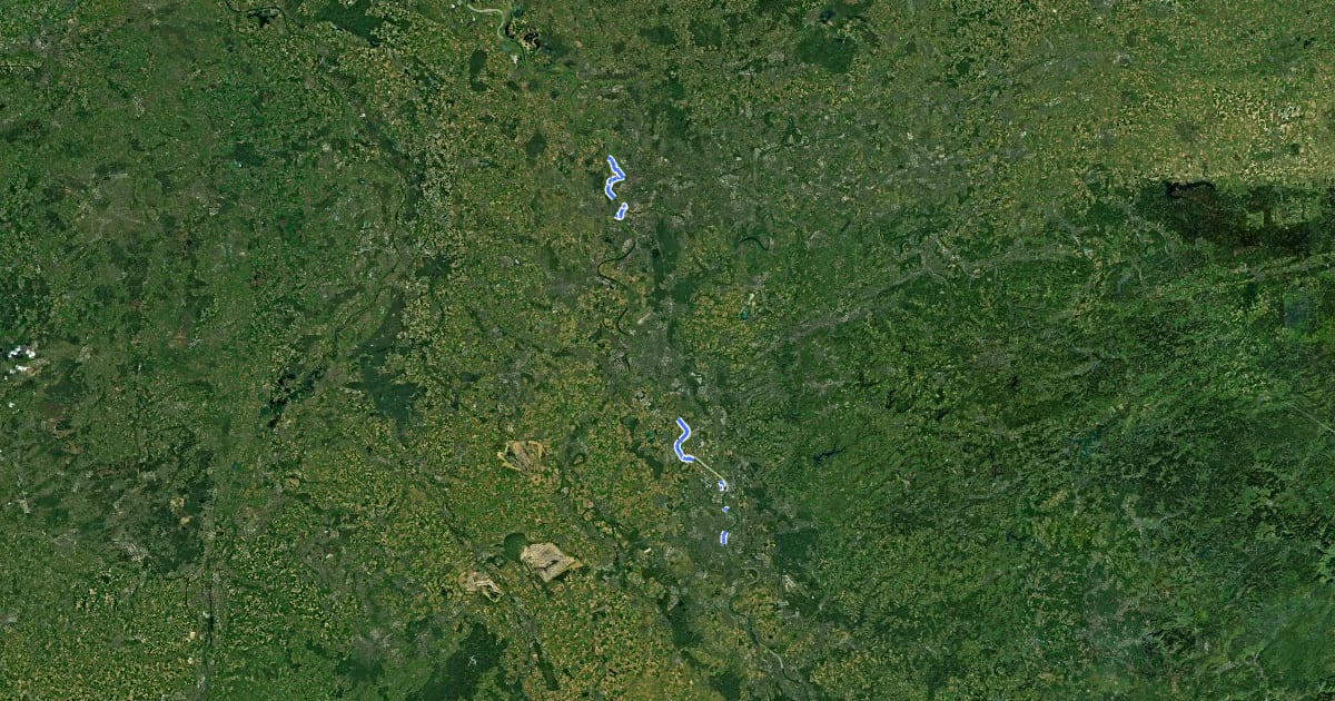 Маршрут R17 [NRW] на спутниковом снимке