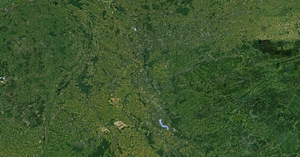 Маршрут R19 [NRW] на спутниковом снимке