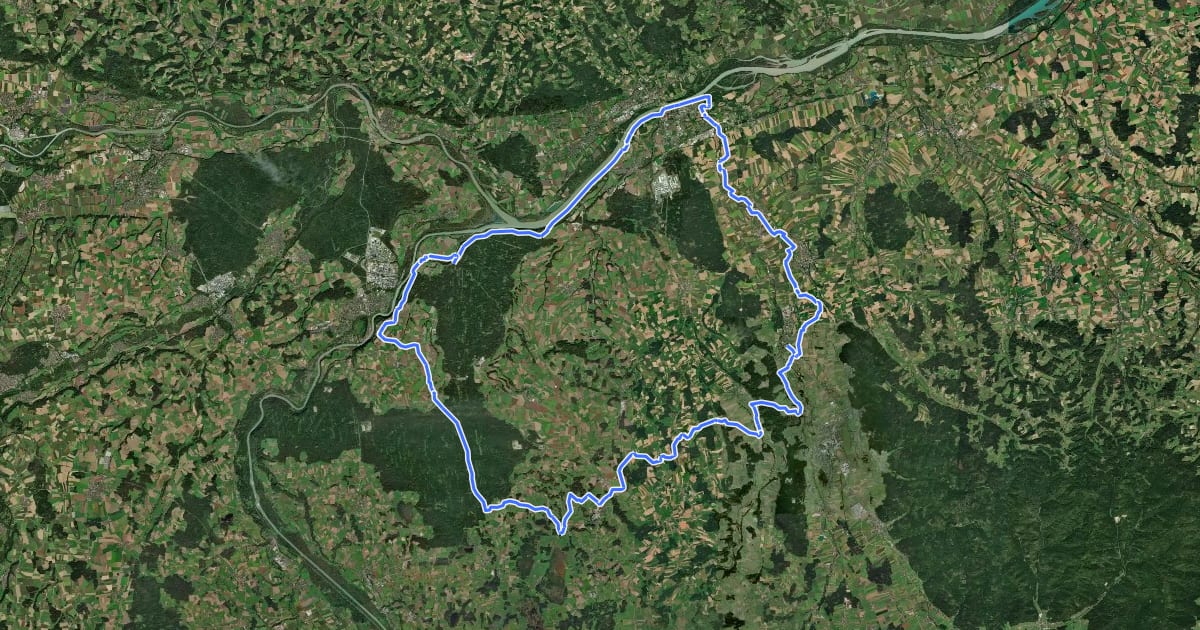 Маршрут R200, 3 Städte Tour на спутниковом снимке