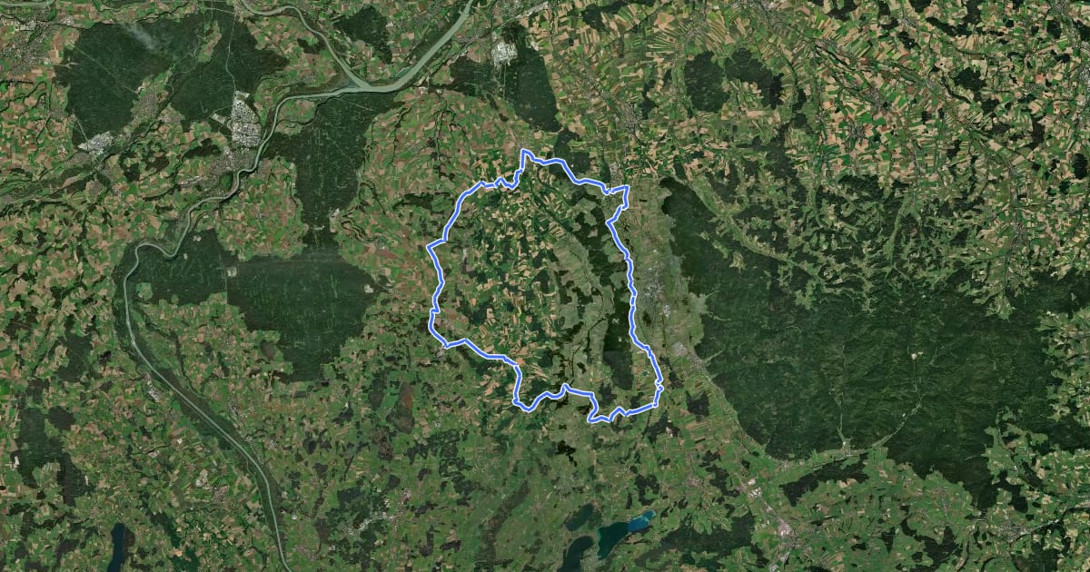 Маршрут R201, Genussradtour Variante Mattighofen на спутниковом снимке