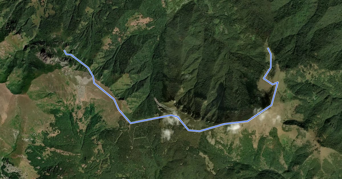 Маршрут R26 на спутниковом снимке