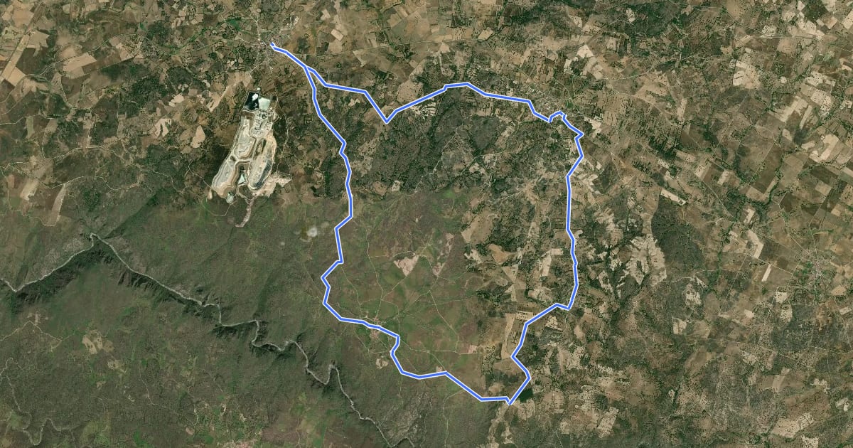 Маршрут R4 - Camino del Huebra на спутниковом снимке