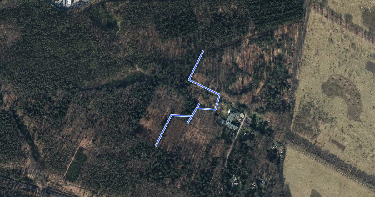 Маршрут R44-R45 на спутниковом снимке