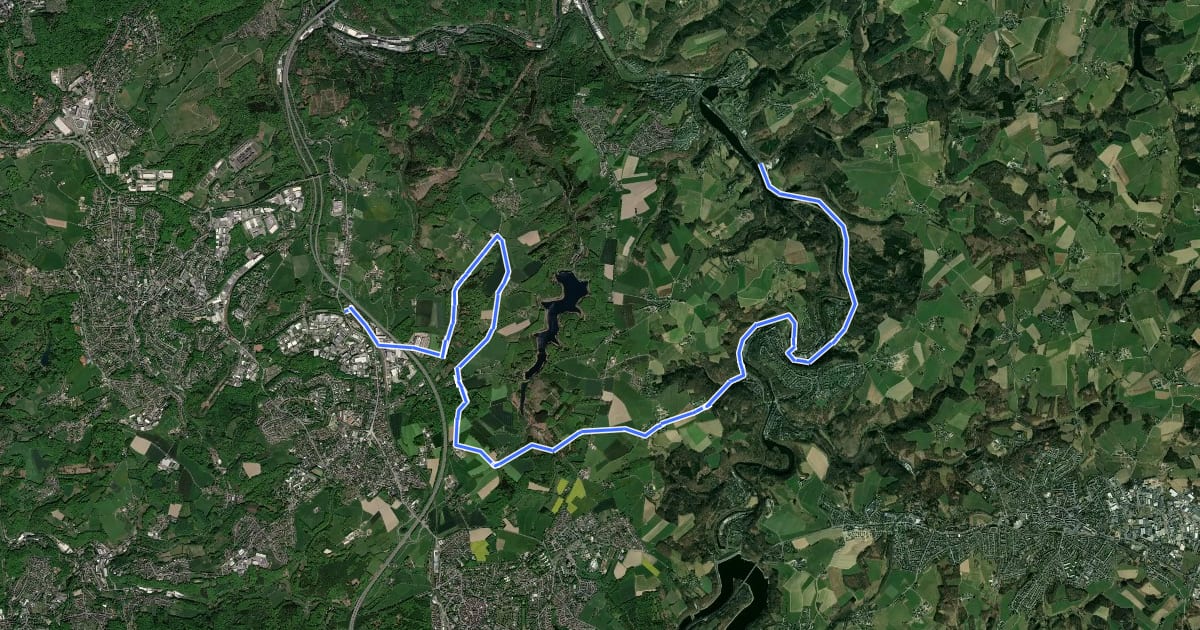 Маршрут R5a [Wuppertal] на спутниковом снимке