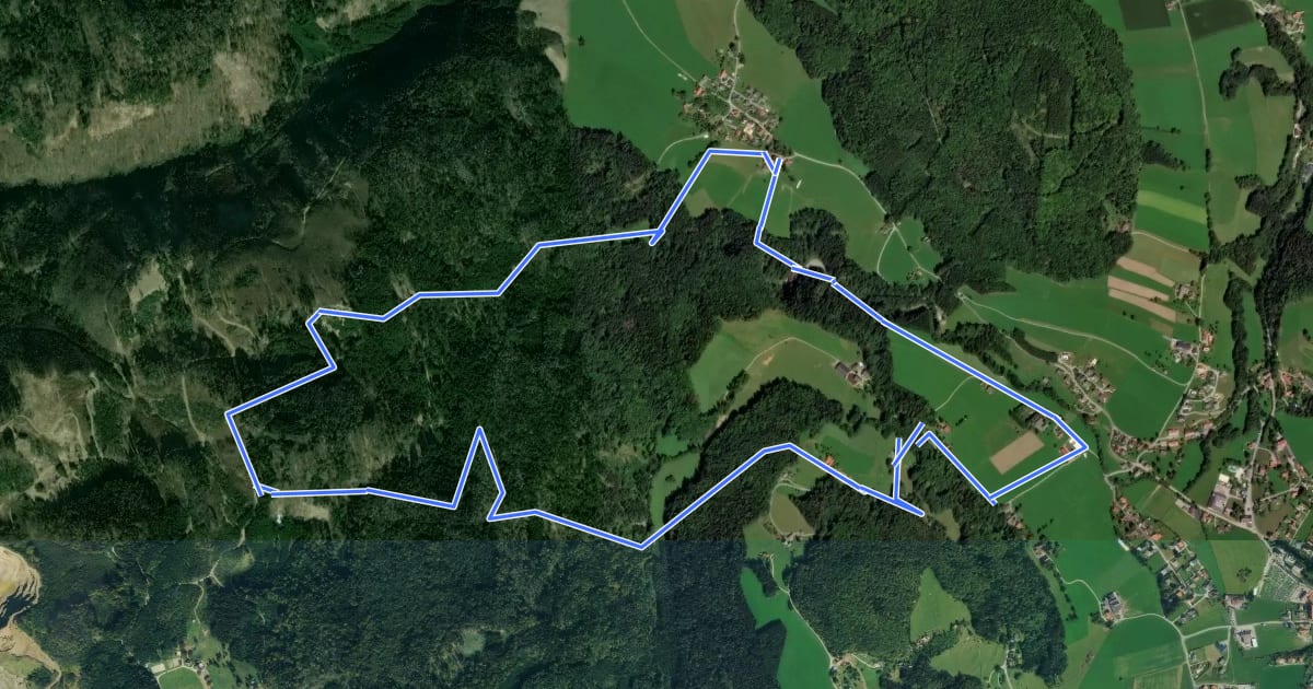 Маршрут R7 Tannebenwald-Rundweg на спутниковом снимке