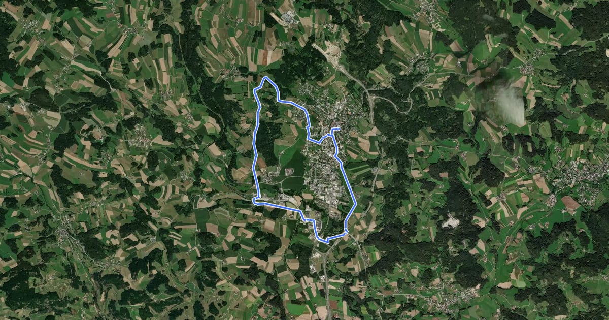 Маршрут R902, Sternsteinblick-Runde на спутниковом снимке