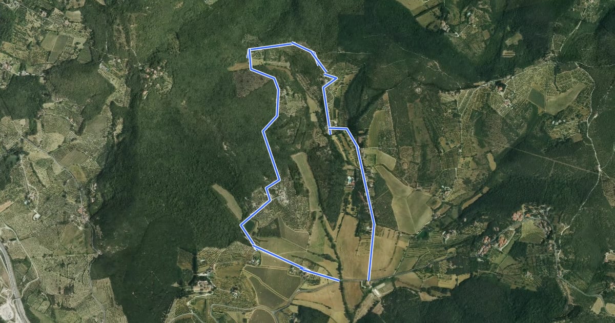 Маршрут RA1 на спутниковом снимке