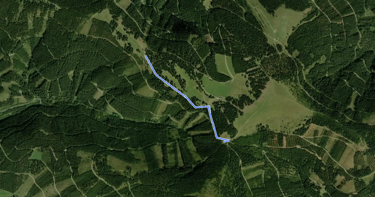 Маршрут Rabenkrapfel Route на спутниковом снимке