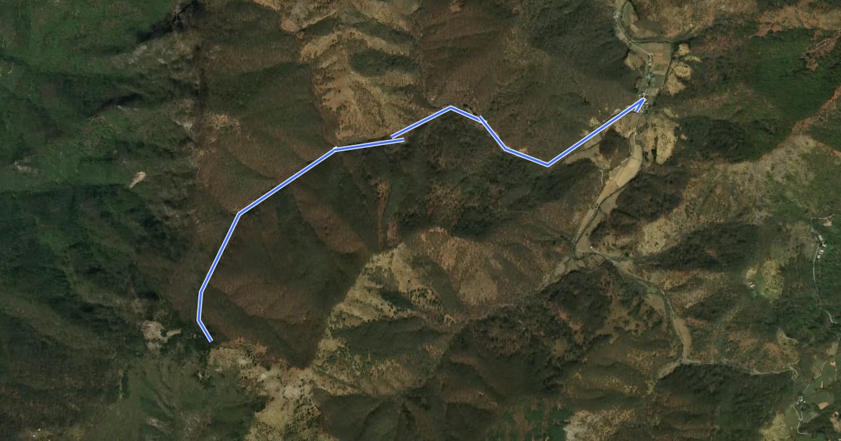 Маршрут Raccordo AVML: Ventarola - Passo della Ventarola Nord на спутниковом снимке