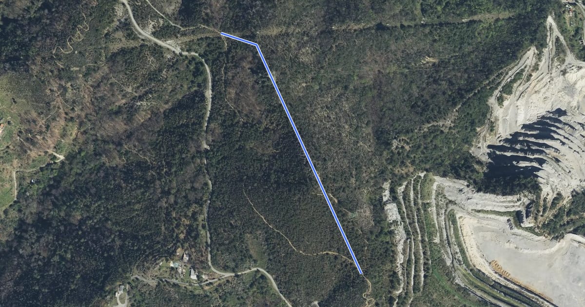 Маршрут Raccordo Monte Spassola на спутниковом снимке