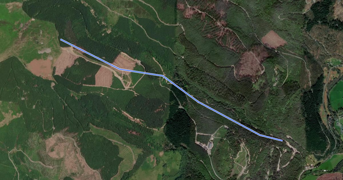 Маршрут Race Track на спутниковом снимке