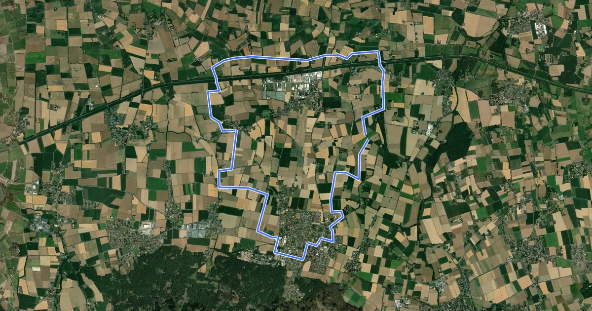 Маршрут Rad-Rundwanderweg R 10 на спутниковом снимке