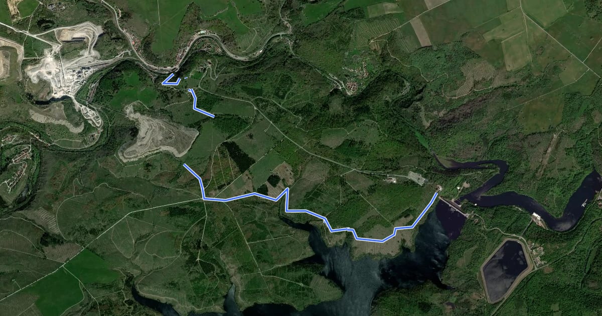 Маршрут Rad- und Wanderweg "Himmel und Höhle" на спутниковом снимке