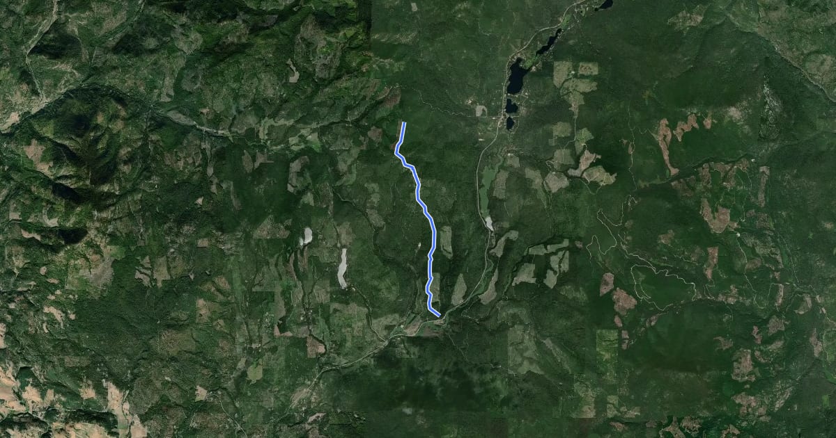 Маршрут Radar Dome Trail на спутниковом снимке