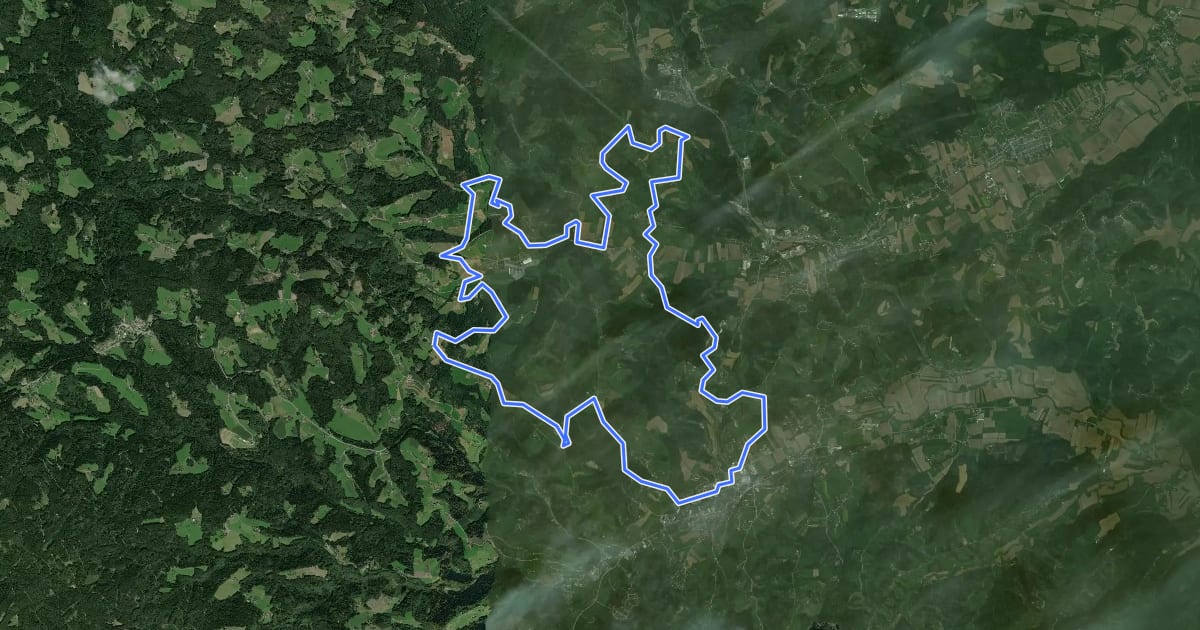 Маршрут Radelikat (Eibiswald) на спутниковом снимке
