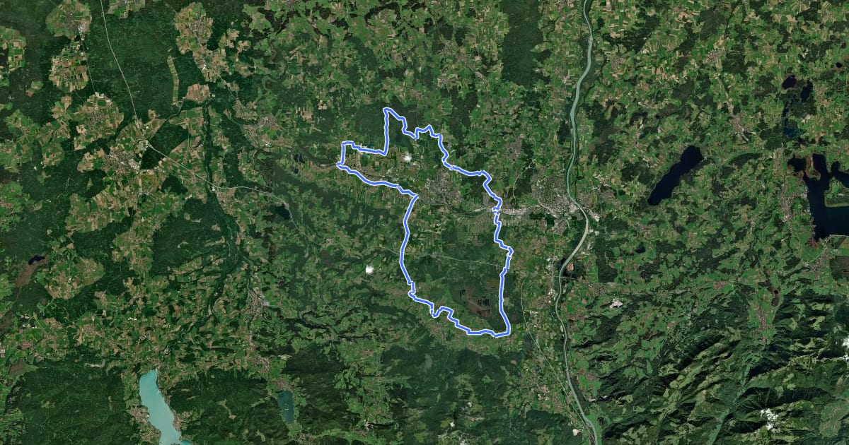 Маршрут Radl-Achter - Nordschleife на спутниковом снимке