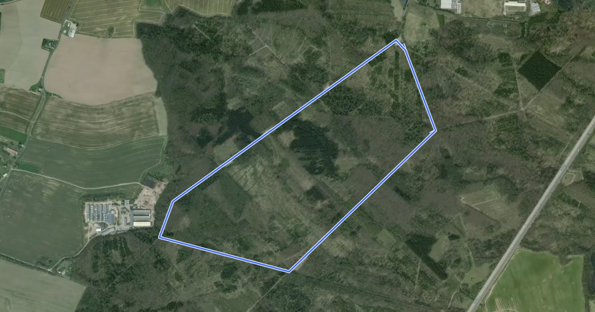 Маршрут Radrennstrecke Rossauer Wald (4,6km) на спутниковом снимке