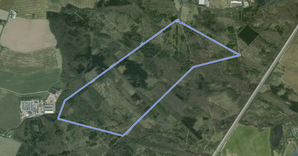 Маршрут Radrennstrecke Rossauer Wald (5,4km) на спутниковом снимке