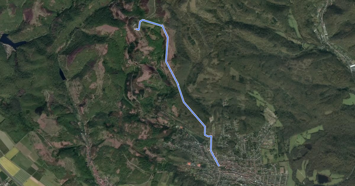 Маршрут Radroutennetz Landkreis GÖ V132 на спутниковом снимке