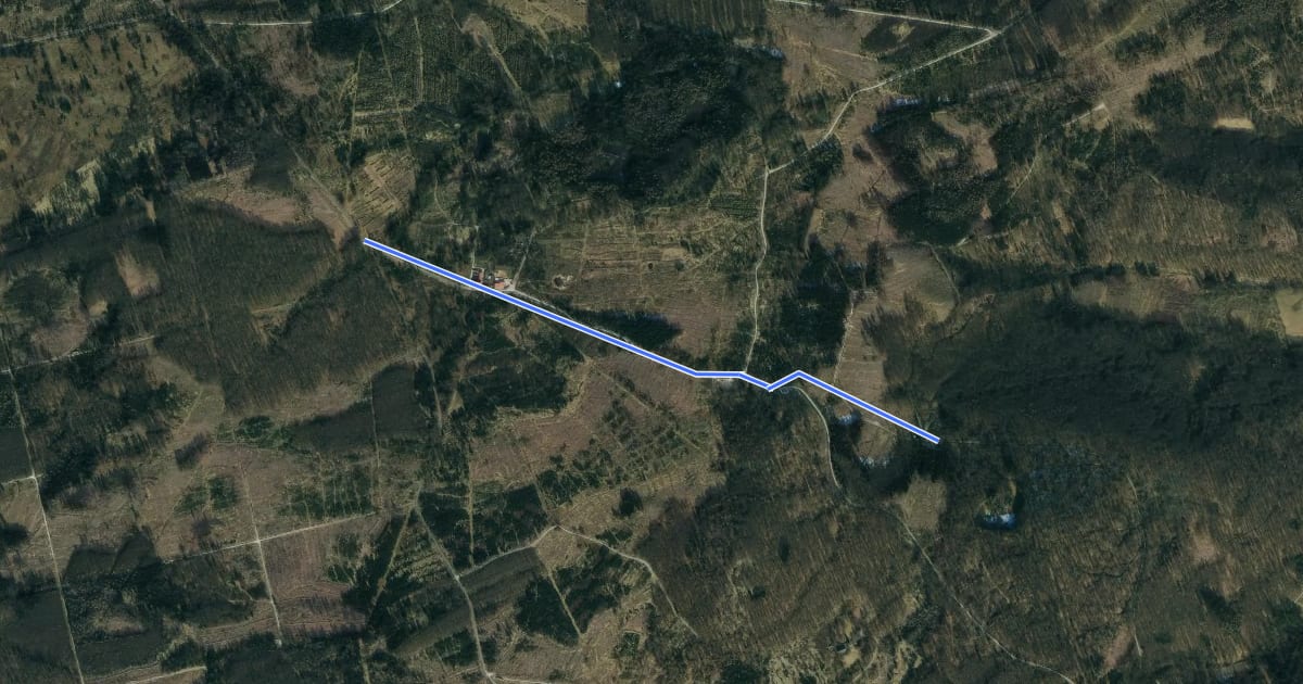 Маршрут Radroutennetz Landkreis GÖ V29 на спутниковом снимке