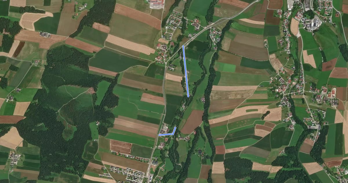 Маршрут Radstern Gmunden – Ergänzungsroute на спутниковом снимке