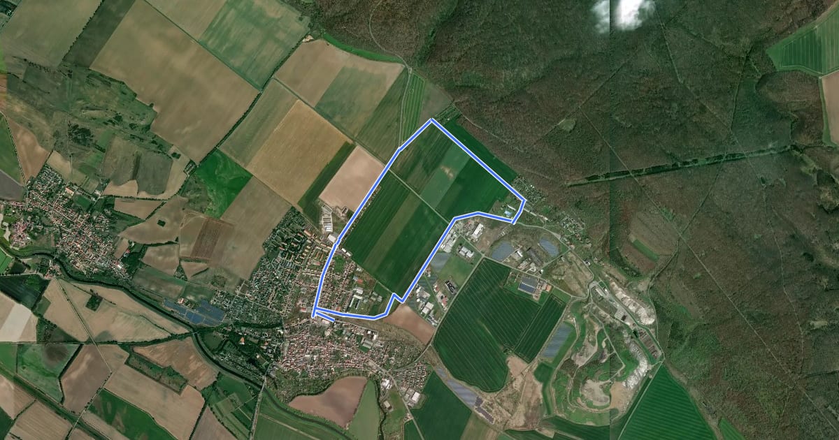 Маршрут Radtour Roßleben (K18) на спутниковом снимке