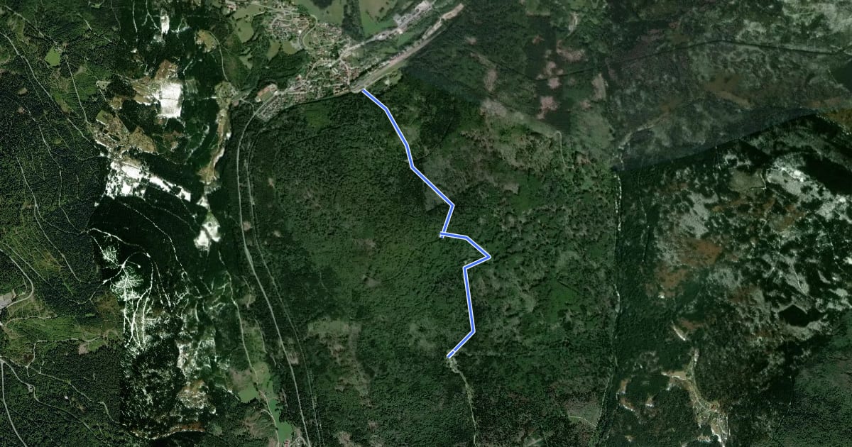 Маршрут Radweg 17 на спутниковом снимке