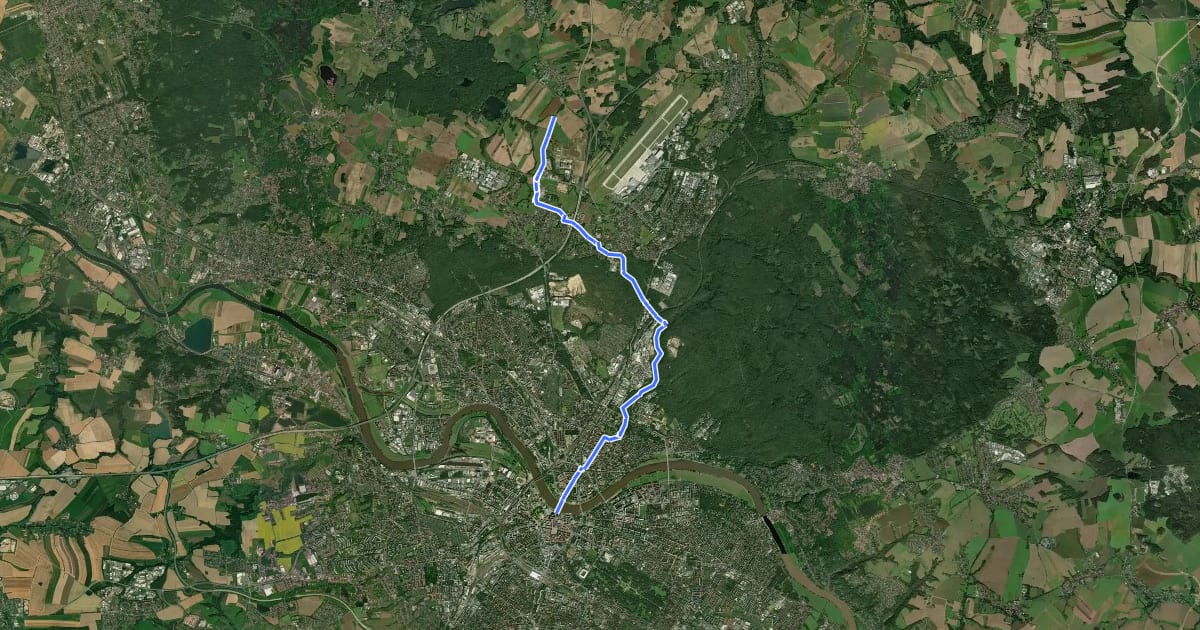 Маршрут Radweg Berlin-Dresden [SN-DD] на спутниковом снимке