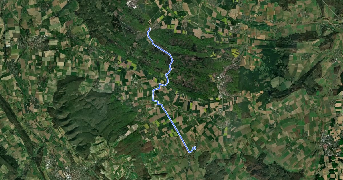 Маршрут Radweg Diekholzen-Sehlem на спутниковом снимке