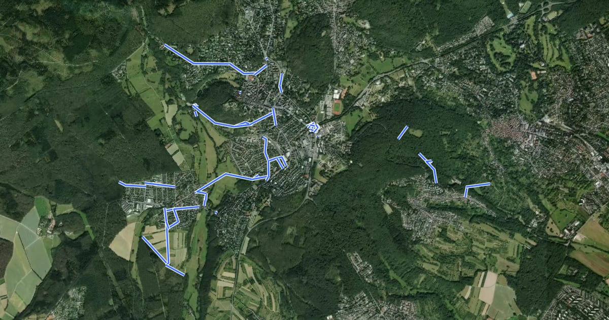 Маршрут Radwegenetz Königstein im Taunus на спутниковом снимке