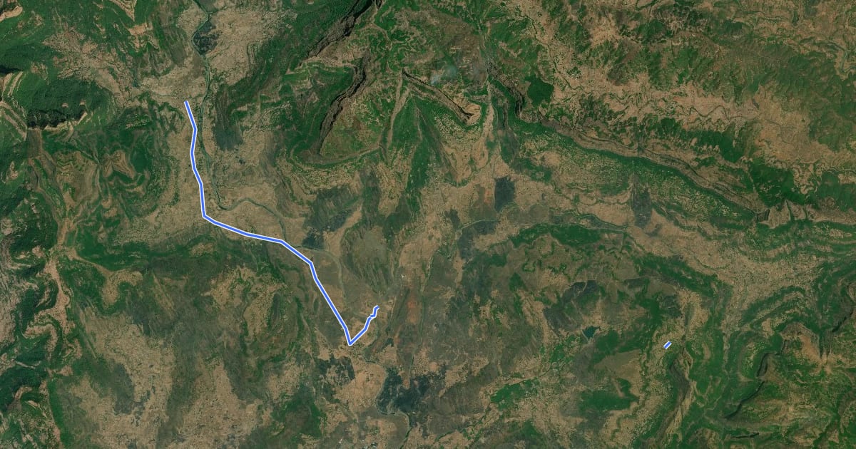 Маршрут Raigad to Kavlya на спутниковом снимке