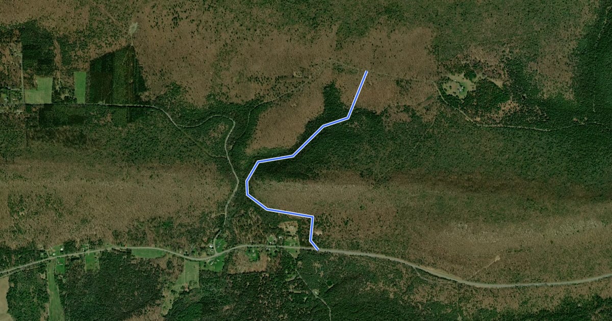 Маршрут Railroad Run Trail на спутниковом снимке