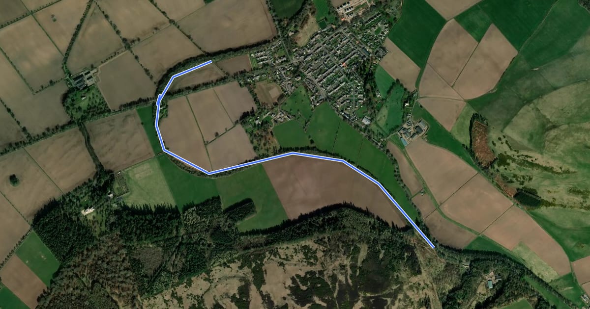 Маршрут Railway Loop Path на спутниковом снимке