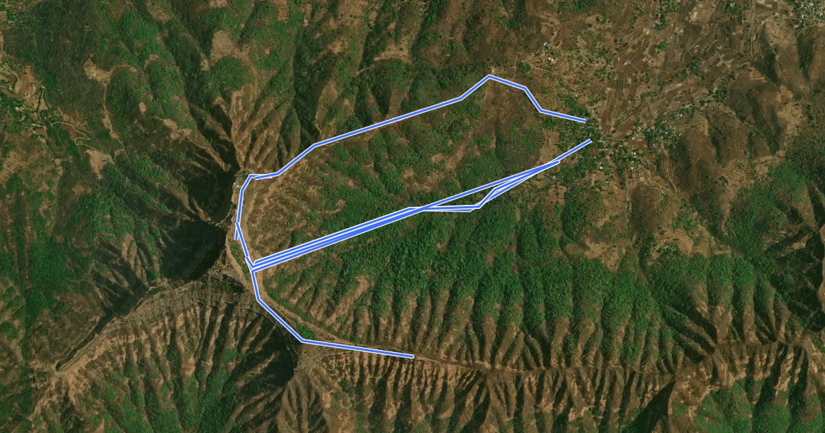 Маршрут Rajgad Fort на спутниковом снимке