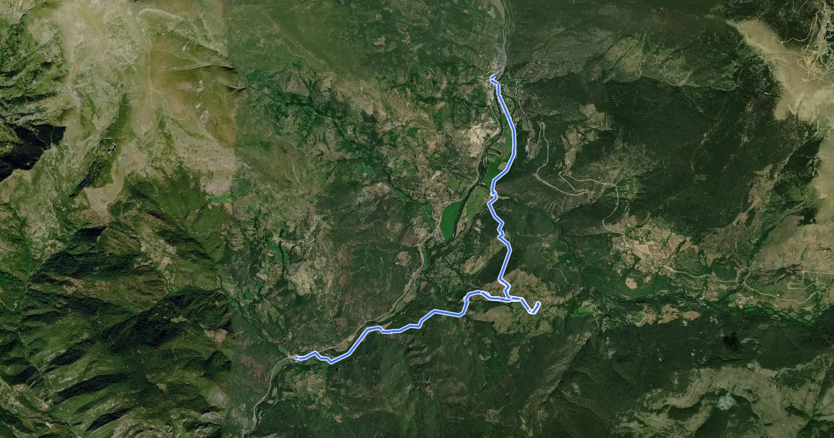 Маршрут Ramat de Camins. Etapa 2 : Baro => Sort на спутниковом снимке