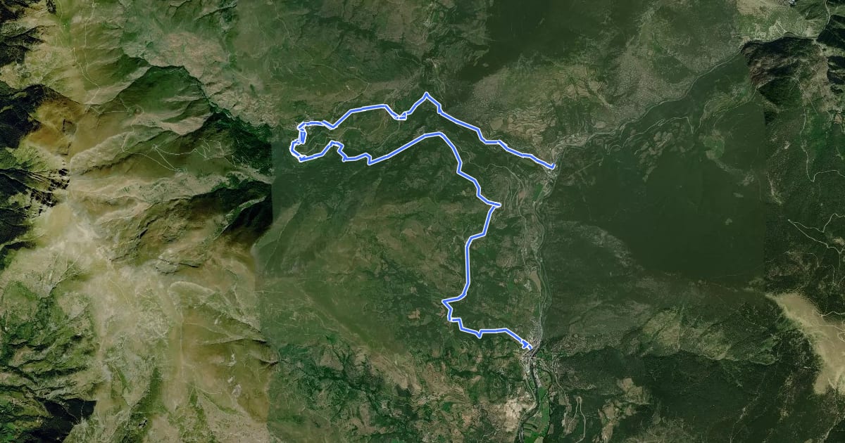 Маршрут Ramat de Camins. Etapa 3 : Sort => Rialp на спутниковом снимке