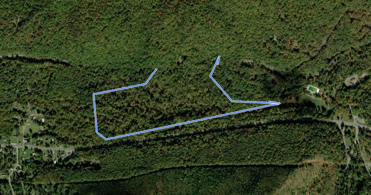Маршрут Ramble Trail на спутниковом снимке