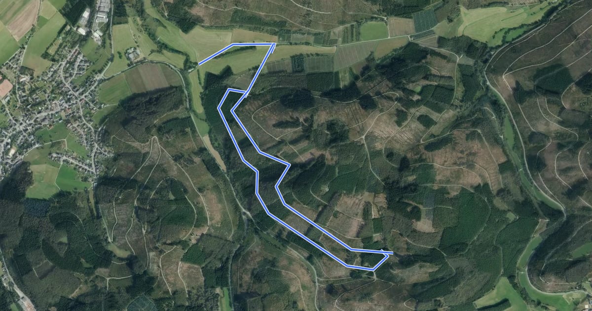 Маршрут Rammstall Rundweg A2 (aufgegeben) на спутниковом снимке